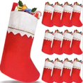 thumbnail image 5 of CIYISON Christmas Stockings Kid Gift Candy Bag Santa Socks Hanging Christmas Tree Decor, 5 of 6