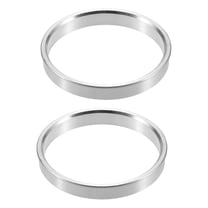 Unique Bargains 2pcs 70.6mm to 65.1mm Aluminium Alloy Car Hub Centric Rings Wheel Bore Center Spacer Silver Tone