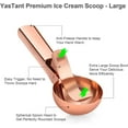 thumbnail image 2 of Premium Large Ice Cream Scoop with Trigger Ice Cream Scooper Stainless Steel, Heavy Duty Metal Icecream Scoop Spoon Dishwasher Safe, Perfect for Frozen Yogurt, Gelato, Sundae, Large Rose Gold, 2 of 4