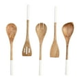 thumbnail image 3 of 5 Pieces Wood Utensils Set Apartment Essentials for Household Restaurant Corner Spoon Kitchenware Kitchen Gadgets for Tasting, 3 of 8
