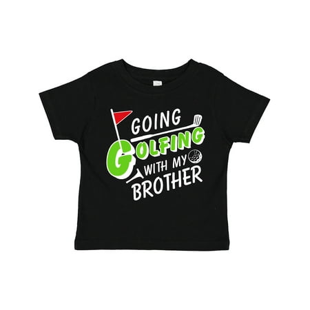 

Inktastic Going Golfing with My Brother- Kids Golf Gift Toddler Boy or Toddler Girl T-Shirt
