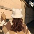 thumbnail image 4 of Sombrero De Pescador Cálido De Piel Sintética De Invierno Para Mujer Blanco JAMW  Sencillez, 4 of 5