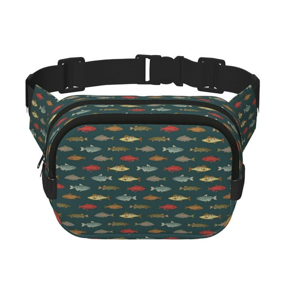 Gaeub River Freshwater Fish print Collapsible Cooler Bag Insulated,Leakproof Food Bag for Hot or Cold Food Delivery,Travel Insulated Bag, or Beach Cooler Bags