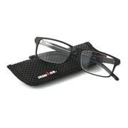 Ironman Rectangle Black Reading Glasses 1.25