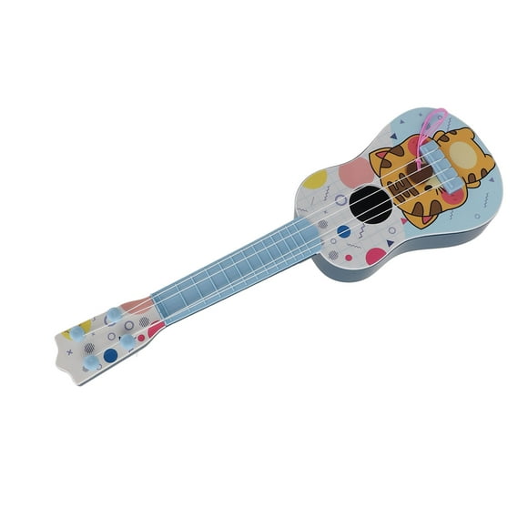 Kids Ukulele Toys, Plastic Mini Toddler Ukulele Guitar Musical Toy with 4 Carbon Nylon Strings, Kids Musical Instruments Educational Toys, Kids Toy Guitar for Girls Boys