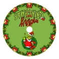 thumbnail image 2 of Mini Grinch Ornaments Grinch Ornaments Grinch Christmas Decorations Christmas Tree Skirt, Red & Green Merry Christmas Tree Skirt Collar, Soft Xmas Holiday Decoration, 2 of 3