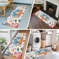 thumbnail image 6 of Colorful Coral Area&nbsp;Rug 2x6ft Watercolor Fish Non-Slip&nbsp;Washable Square&nbsp;Rugs Soft Felt Indoor Floor Mat for Bedroom Kitchen Living Room Bathroom, 6 of 9