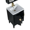 thumbnail image 4 of Venezian Collection - 20" Single Black Bathroom Vanity, - Brass Handles.&nbsp;, 4 of 9