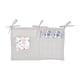 thumbnail image 4 of Bolsas de almacenamiento colgantes para cuna de bebé con correas ajustables, 2 bolsillos, organizador de lino para cuna de bebé, pañales, tela, juguetes, 4 of 6
