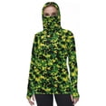 thumbnail image 1 of Chandails à Capuchon pour Femmes Chandail Décontracté Masque à Capuche Camouflage Vêtements de Protection Solaire Manches Longues Soie Glacée Insert de Protection Solaire Haut à Manches Épaules Crewneck Chandail en Molleton Grande Taille Multicolore, 1 of 6