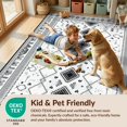 thumbnail image 4 of Design&I 2'x3' Washable Accent Rug Pet Friendly & Non-Slip Built-In Grip Door Curved Lattice Border Details Decorative Front Boho for Kitchen, Station, 4 of 7