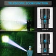 thumbnail image 4 of Rechargeable Flashlights High Lumens, 100000 Lumen Tactical Flashlight Powerful Handheld  LED Flashlight, Shockproof Waterproof Zoomable High Powered Durable Flashlight for Outdoor Indoor Camping, 4 of 10