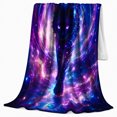 thumbnail image 2 of Mystical Cosmic Cat Swirling Nebula Gateway Art Magical, Mystical Pet Portrait Pattern, Warm Flannel Blanket for Living Room and Bedroom, Cat Lovers Just Because Gift, Pet Lover Home Decor, 2 of 9
