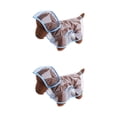 thumbnail image 2 of Chubasquero impermeable para mascotas Methold para cachorros Hebillas de doble Secado rápido Transparente Vista sin bloqueo Marco azul S 2piezas, 2 of 6