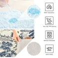 thumbnail image 4 of Toilet Rug Set Non-Slip Bathroom Rugs Soft Plush Machine Washable Contour Bath Mat Garden with Pagoda and Bridge 24x20/24x16, 4 of 9