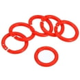 thumbnail image 1 of Unique Bargains 0.8' OD 0.6' ID Loose Leaf Rings Binder Ring Plastic for Book DIY Scrapbook Notebook, Red 50 Pack, 1 of 5