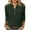 Green, variant on Sweaters for Women 3/4 Sleeve Button V Neck Ribbed Knit Shirts Trendy Loose Going Out Tops