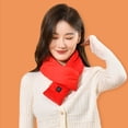 thumbnail image 2 of Thermal Scarf 3 Level Adjustable USB Winter Cold USB Heated Scarfs Pink, 2 of 7