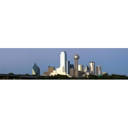 Ikea Usa Dallas Skyscrapers in a city Reunion Tower Dallas Texas USA Canvas Art - Panoramic Images (20 x 5) ()