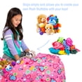 thumbnail image 2 of Posh Creations Bean Bag Stuffable Cover Only-for Toys,Canvas,Kids, 4 ft, Hearts and Flowers on Pink, 2 of 3