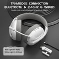 thumbnail image 6 of ATTACK SHARK L80 Ultra-Light Tri-Mode Gaming Headset Lightweight Wireless Gaming Headset for PC/PS4/PS5/Switch/Xbox, 6 of 9