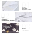 thumbnail image 4 of Dailycode Kitchen Wash Cloths with Hanging Loops Absorbent Absorbent Quick Drying Hand Towels, 2 Pack, Whale Cloud Sun, 4 of 7