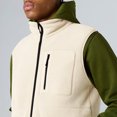 thumbnail image 6 of FRSASU Men's Fleece Vest Lightweight Zip up Winter Vests Outerwear Warm Polar Sleeveless Stand up Neck Jacket with Zip Pockets Casual Golf Beige, 6 of 7