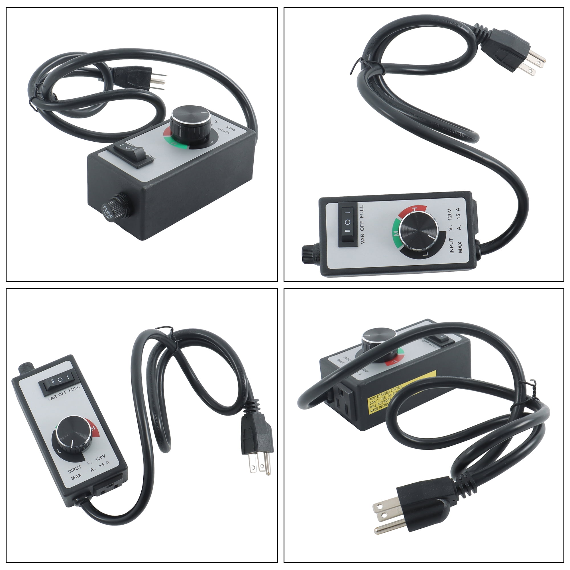 120v AC Electric Motor Rheostat Variable Speed Controller Fit for Router Centrifugal Fans