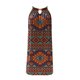 thumbnail image 4 of Vestido estampado casual con cuello halter y cuello en V sin mangas para mujer Pompotops  ghjkhdj3391, 4 of 4