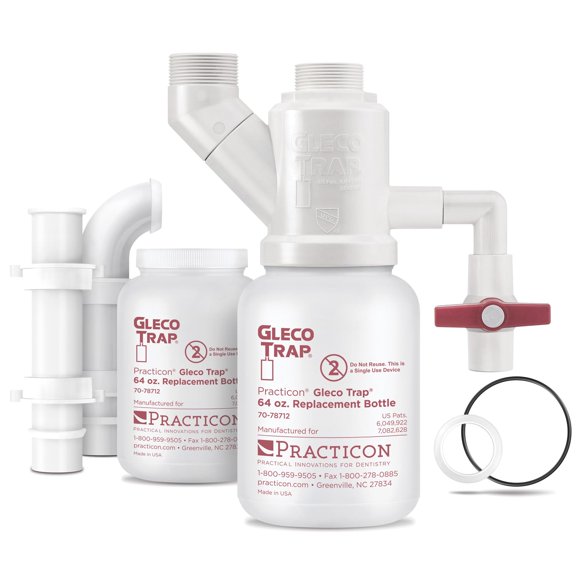Kit de trampas para fregadero Practicon de arcilla y yeso Gleco Trap System, 1,9 L