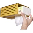 thumbnail image 1 of Kitchen Tissue Box, Wall-Mounted Drawer Box, Toilet Paper Holder, Toilet Tissue Storage Box, Wall-Mounted Tissue Box, no Need to Punch (Yellow), 1 of 6