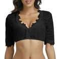 thumbnail image 1 of Gibobby lencería Sexy mujer 1 pieza con aros chaleco encaje blusa Dirndl negra XXL, 1 of 4