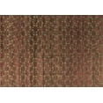 thumbnail image 1 of Ahgly Company Indoor Rectangle Abstract Brown Modern Area Rugs, 2' x 5', 1 of 4
