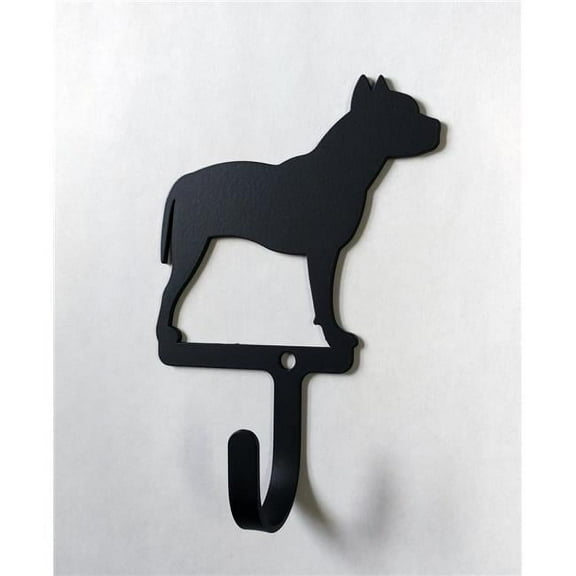 Village Wrought Iron WH-357-S Pit Bull Wall Hook - Small