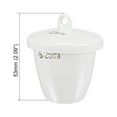 thumbnail image 3 of 25ml Porcelain Crucible Cup with Lid for Foundry Melting Casting Refining, 3 of 4