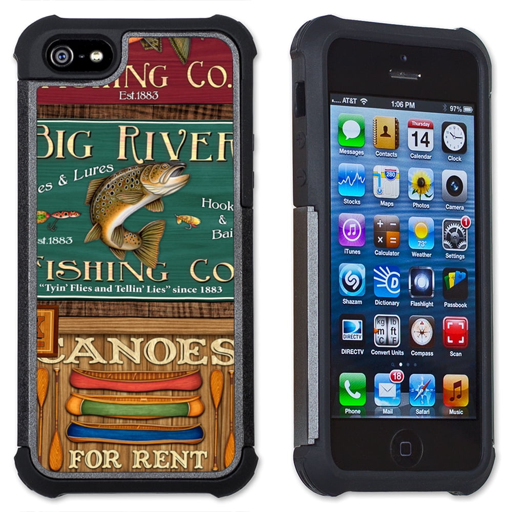 Apple iPhone 6 Plus / iPhone 6S Plus Cell Phone Case / Cover with Cushioned  Corners - Fishing Signs