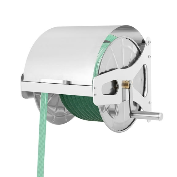 Hose Reel, 360° Rotation Angle Garden Hose Reel, Metal Hose Reel