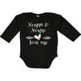 thumbnail image 3 of Inktastic Nonna and Nonno Love Me Heart Grandchild Boys or Girls Long Sleeve Baby Bodysuit, 3 of 5