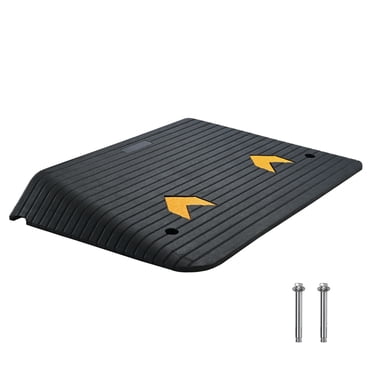 Rubber Threshold Ramp 4 Inch Rise, Wheelchair Ramp for Doorway, 33069 Lbs Capacity
