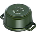 thumbnail image 4 of Staub Cast Iron 0.25-qt Mini Round Cocotte - Basil, 4 of 7