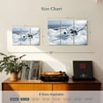 thumbnail image 4 of Elephant Stock Flying Luxury Private Jet Wall Art - Horizontal Multi Panel Canvas - Living Room Wall Decor - Transportation Multi Panel - Silver And Gray Decor - 33" x 20", 4 of 8