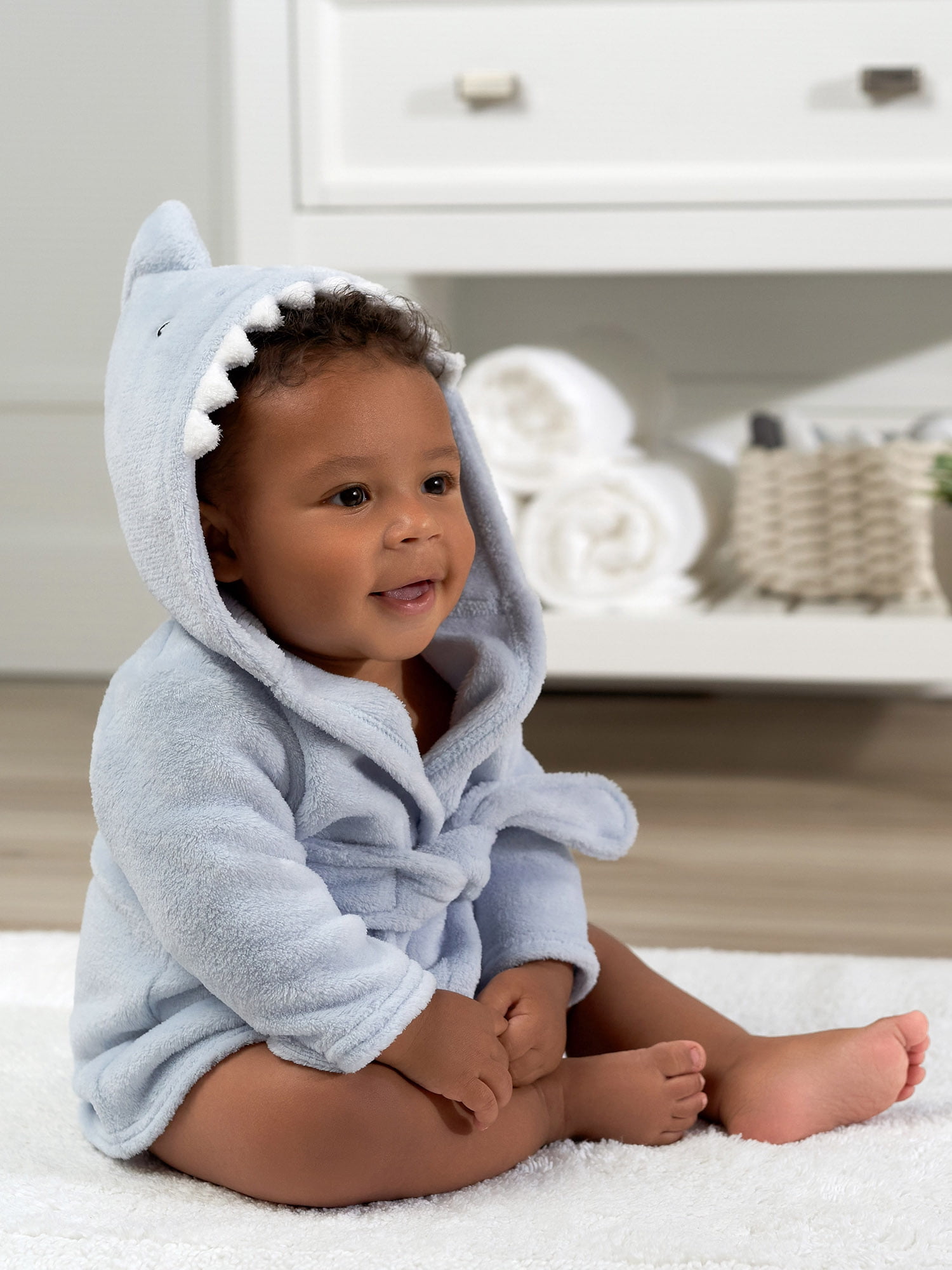 Gerber Baby Boy or Girl Unisex Hooded Bathrobe, Sizes Newborn-9M