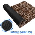 thumbnail image 6 of Long Mouse Pads for Desk,Brown and Black Leopard Print Desk Mats on Top Of Desks, Desk Mouse Pad Extra Large with 3mm Non-Slip Base and Stitched Edge for Gaming,Office,Work,Home 35.4"x15.7", 6 of 6