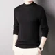thumbnail image 2 of Suéter para hombre FGKKS 2024, nuevo, de color sólido, de lana, cuello alto, elástico, suéter para hombre, suéter navideño para hombre, 2 of 4