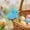Blue, variant on Easter Bunny Clips for Wreath Decor, Flocked Foam Clip On Ornaments, Spring Party Decoration for Garland or Scene
