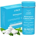 thumbnail image 1 of Viter Energy Caffeinated Mints 40mg Caffeine, B Vitamins, Sugar Free. (Wintergreen, 20pcs, 6 Pack), 1 of 5