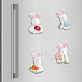 thumbnail image 4 of Decoraciones de Pascua, adornos de Pascua, regalos de Pascua, imanes para refrigerador, imán para refrigerador con forma de nevera para oficina y cocina, decoración del hogar, 4 imanes para refrigerad, 4 of 6