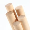 thumbnail image 4 of 1/4x7.87inch Wooden Dowel, 240 Pcs Dowel Rod Wood Dowels Wood Sticks Unfinished Round, 6mm x 200mm, 4 of 6