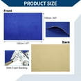 thumbnail image 4 of Unique Bargains 150G Suede Headliner Fabric 40" L x 47" W Foam Back for Car Roof Repair Blue, 4 of 8