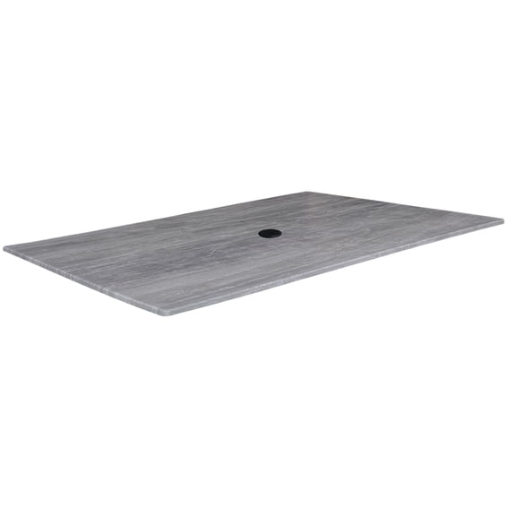 32" x 48" Greystone, Indoor/Outdoor All-Season EuroSlim Table Top with Umbrella Hole by the Holland Bar Stool Co.